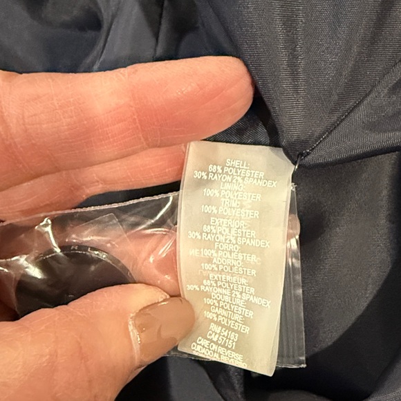 Karl Lagerfeld Dark Blue Textured Blazer - Picture 9 of 10